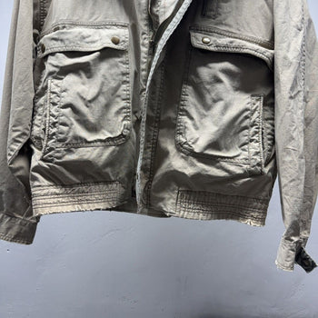 2000s Thrashed Faded Distressed Field Utility Jacket