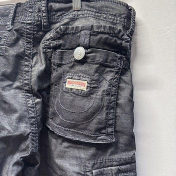 True Religion Black Cargo Pants