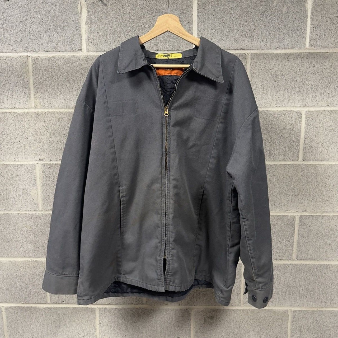 1990s Thrashed Faded Dirty Mechanic Work Jacket