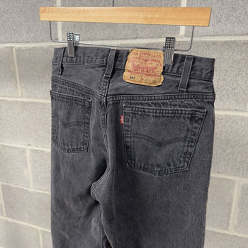 1990s Levi's 501 Faded Black Jeans - Made in USA