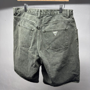 1990s Guess Jeans Faded Thrashed Denim Shorts
