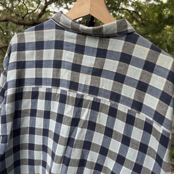 1990s Y2K Striped Checkered Shirt