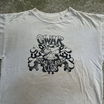 1990s THRASHED GWAR CLUB METAL BAND TEE SHIRT