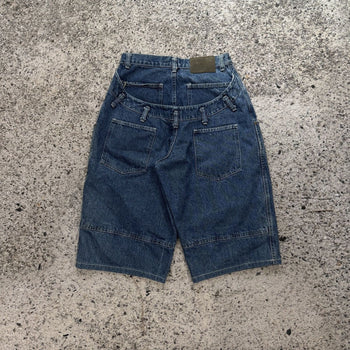 Shorts vaqueros skater holgados de pierna ancha de Sagwear de los años 90