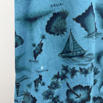 Vintage 1960s Ui Maikai Made in USA Hawaiian Shirt