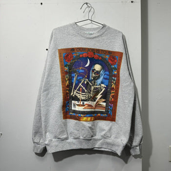 ONLINE CERAMICS STORYTELLER REAPER SKULL CREWNECK GREY