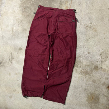 2000S Y2K GAP BAGGY COTTON NYLON PARACHUTE PANTS RED