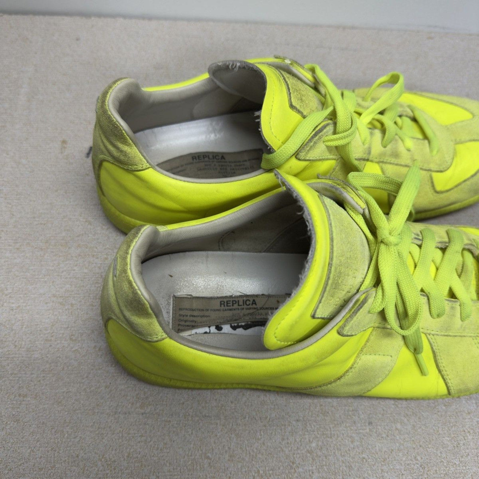 Maison Margiela Replica GAT Volt Yellow Sneakers
