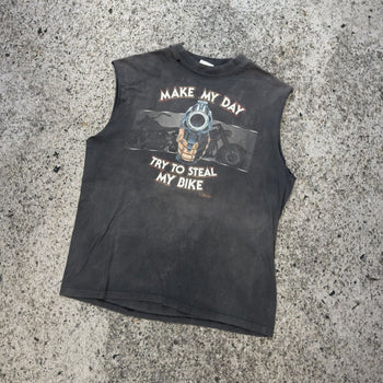 1990s Harley Davidson Faded Gun Tank