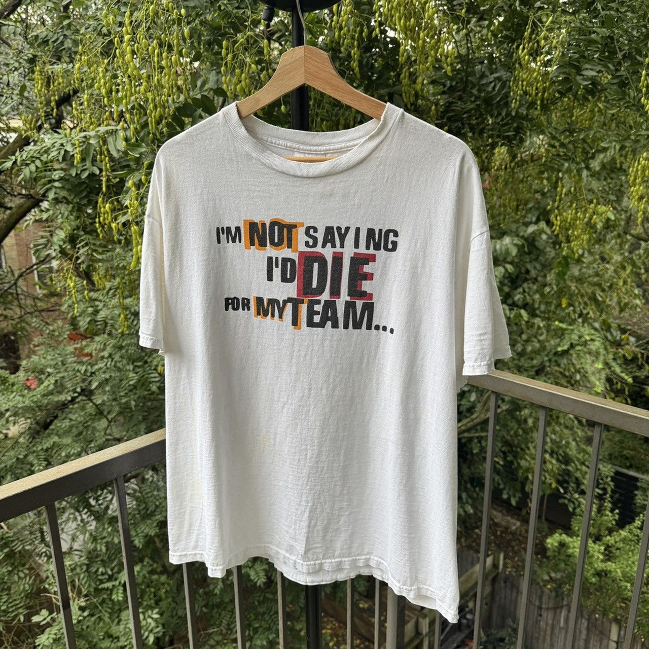 1990s Nike Thrashed Die For My Team Tee