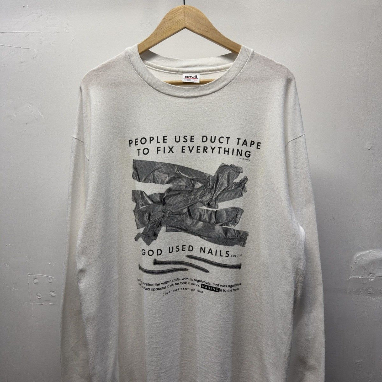 Vintage 1990s God Used Nails Longsleeve Tee