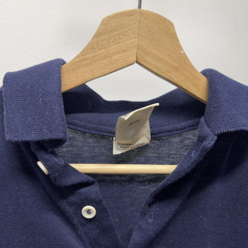 Vintage 1970s Made in USA Campus Striped Rugby Polo Shirt