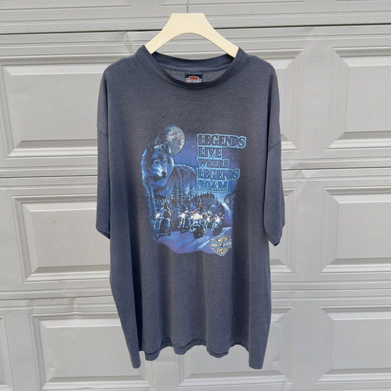 1990s Harley Davidson Legends Live Thrashed Faded Distressed Tee