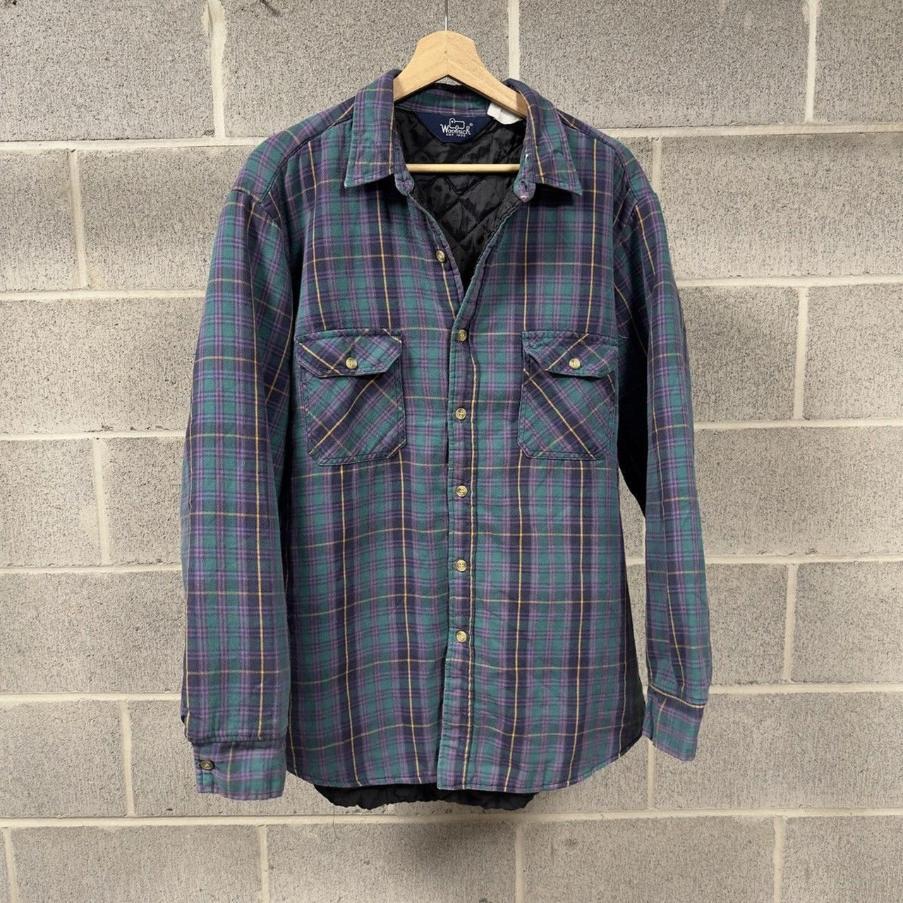 1980s Woolrich Plaid Grunge Flannel Jacket