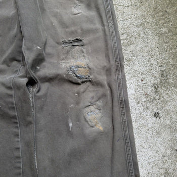 2000s DICKIES THRASHED REPAIRED FADED CANVAS WORK PANTS