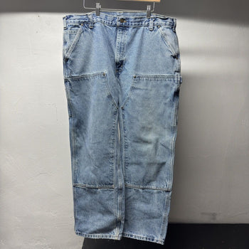 2000s Carhartt Faded Denim Double Knee Jeans