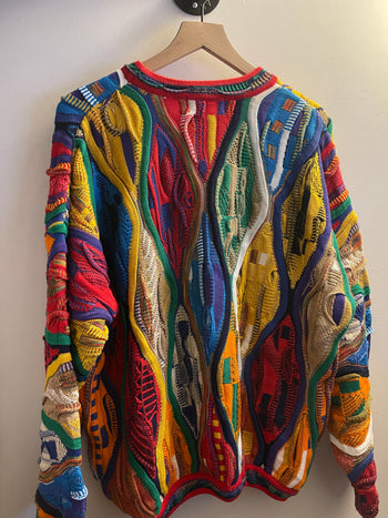 1990s TUNDRA MULTICOLOR KNIT SWEATER