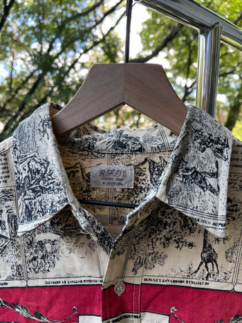 1970s 1980s MCGREGOR RFD COUNTRY WEAR MILITARY INSTRUCTION CHAMBRAY SHIRT