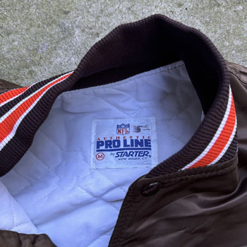 1990s CLEVELAND BROWNS NFL SATIN STARTER JACKET