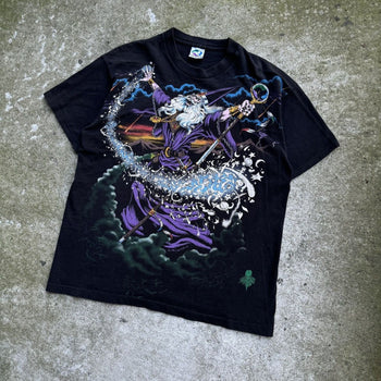 1990s LIQUID BLUE WIZARD ALL OVER PRINT TEE SHIRT XL