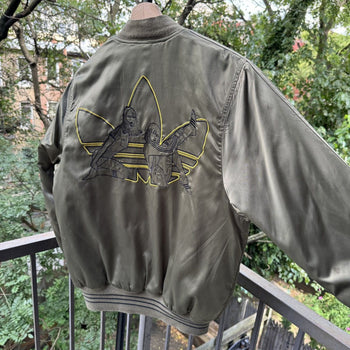 2004 Adidas Soccer Girls Bomber Jacket Thrashed Faded