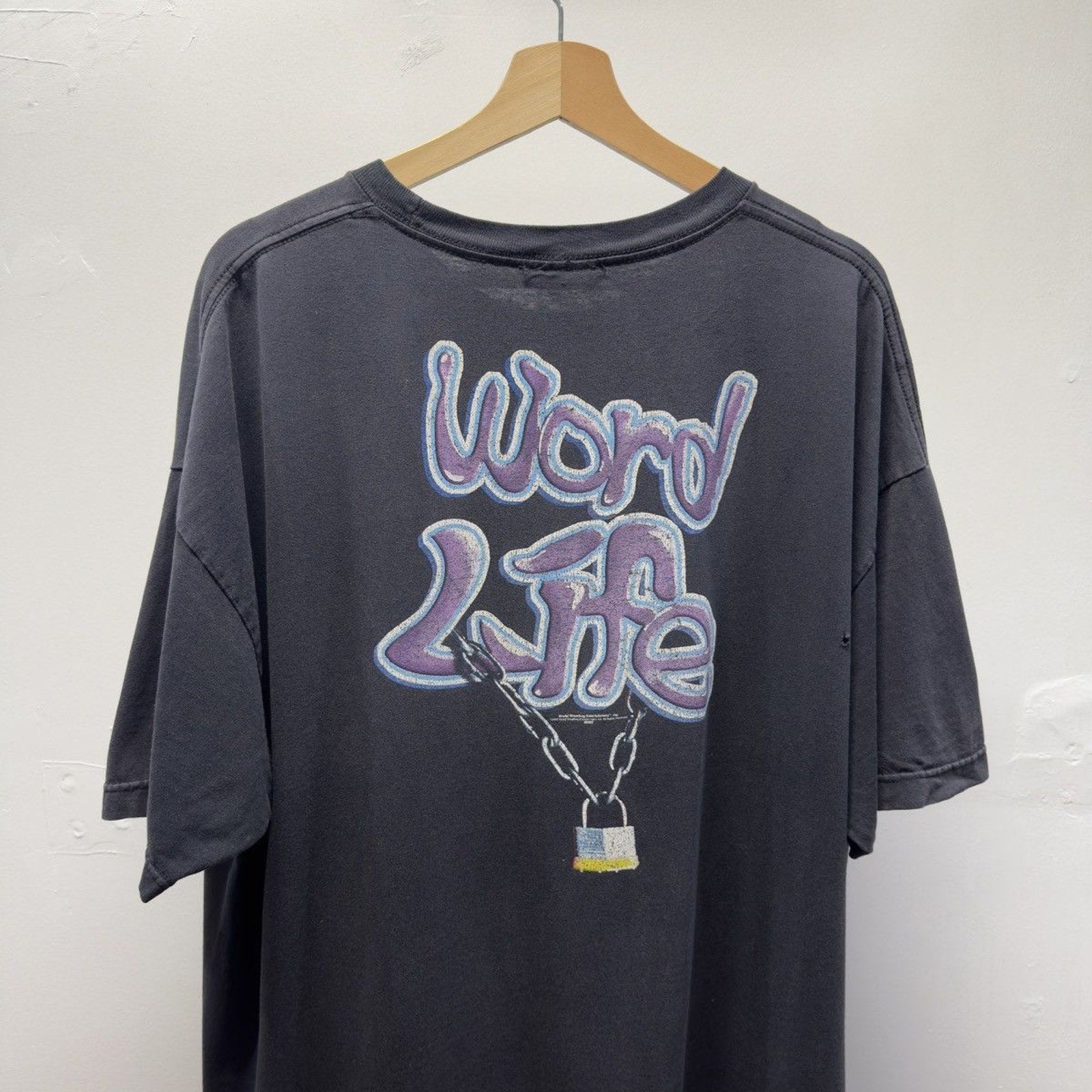 Vintage 2002 John Cena WWE Word Life Bucket Hat Faded Tee