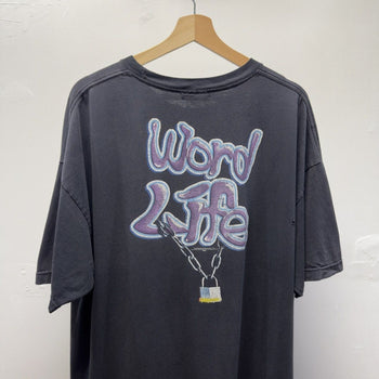 Vintage 2002 John Cena WWE Word Life Bucket Hat Faded Tee