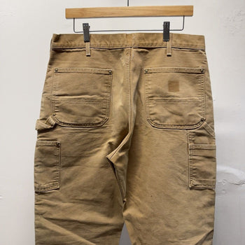 Carhartt Tan Faded Distressed Double Knee Pants