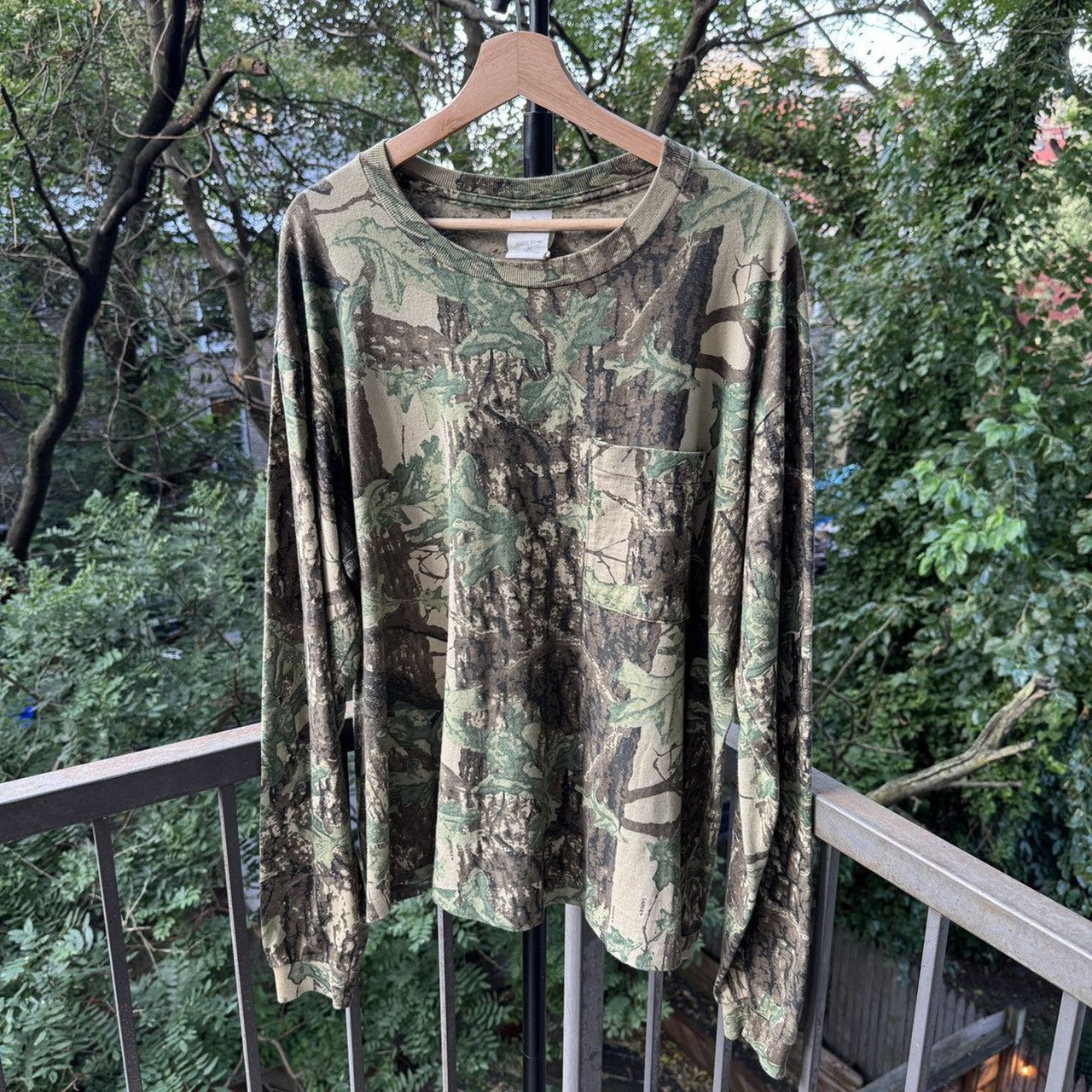 1990s Sniper Camo Longsleeve Pocket Tee