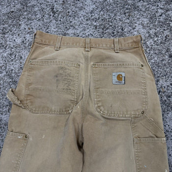 1990s Carhartt Thrashed Faded Double Knee Pants