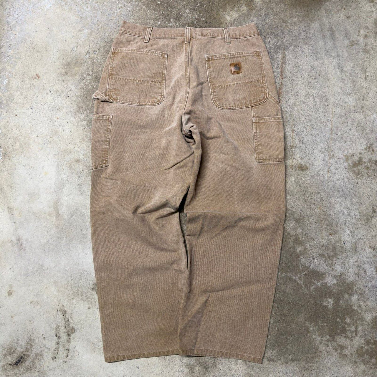 2000S CARHARTT BAGGY TAN CARPENTER PANTS