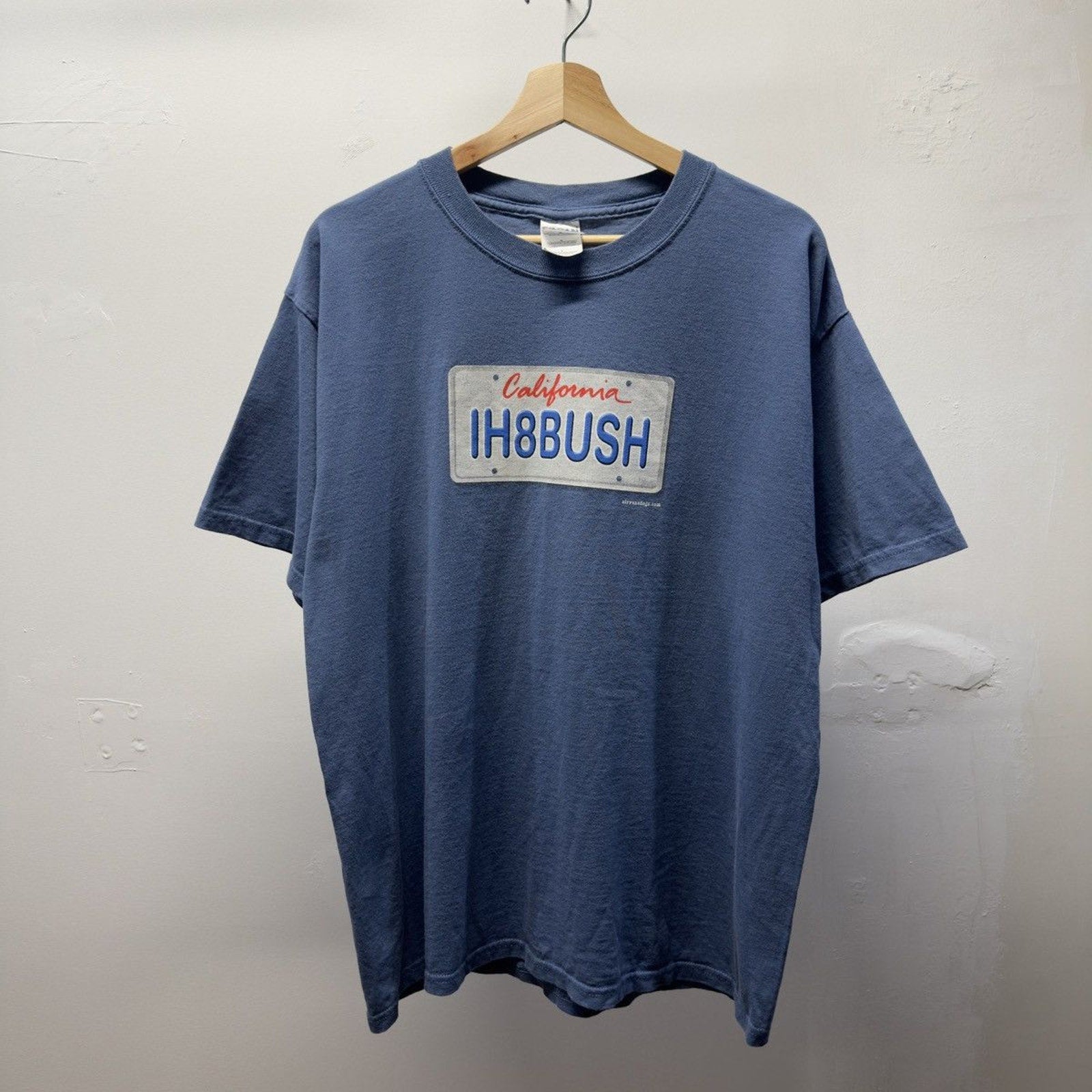 Vintage 2000s IH8Bush License Plate Tee