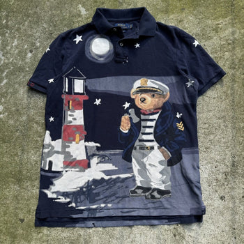 POLO RALPH LAUREN NAUTICAL CAPTAIN SAILOR POLO BEAR SHIRT