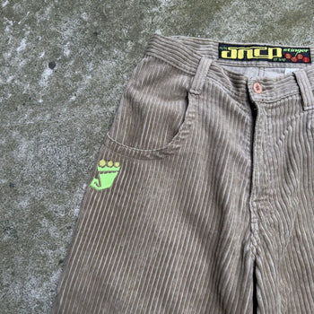 1990s JNCO 2031 STINGER CORDUROY SHORTS TAN