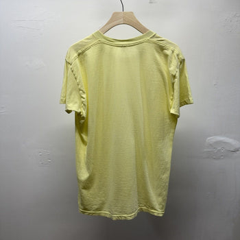 Vintage 1990s Made in USA Pale Yellow Blank Tee