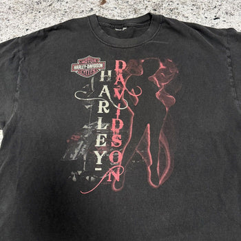 2000s Faded Harley Davidson Biker Girl Tee