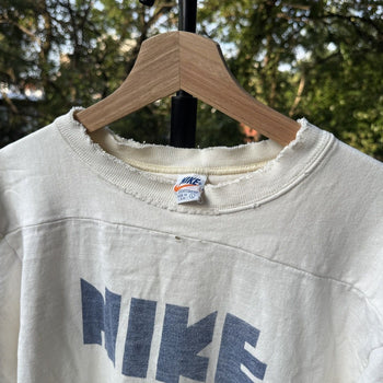 1970s Nike Block Logo Thrashed Faded Distressed Shirt Grunge