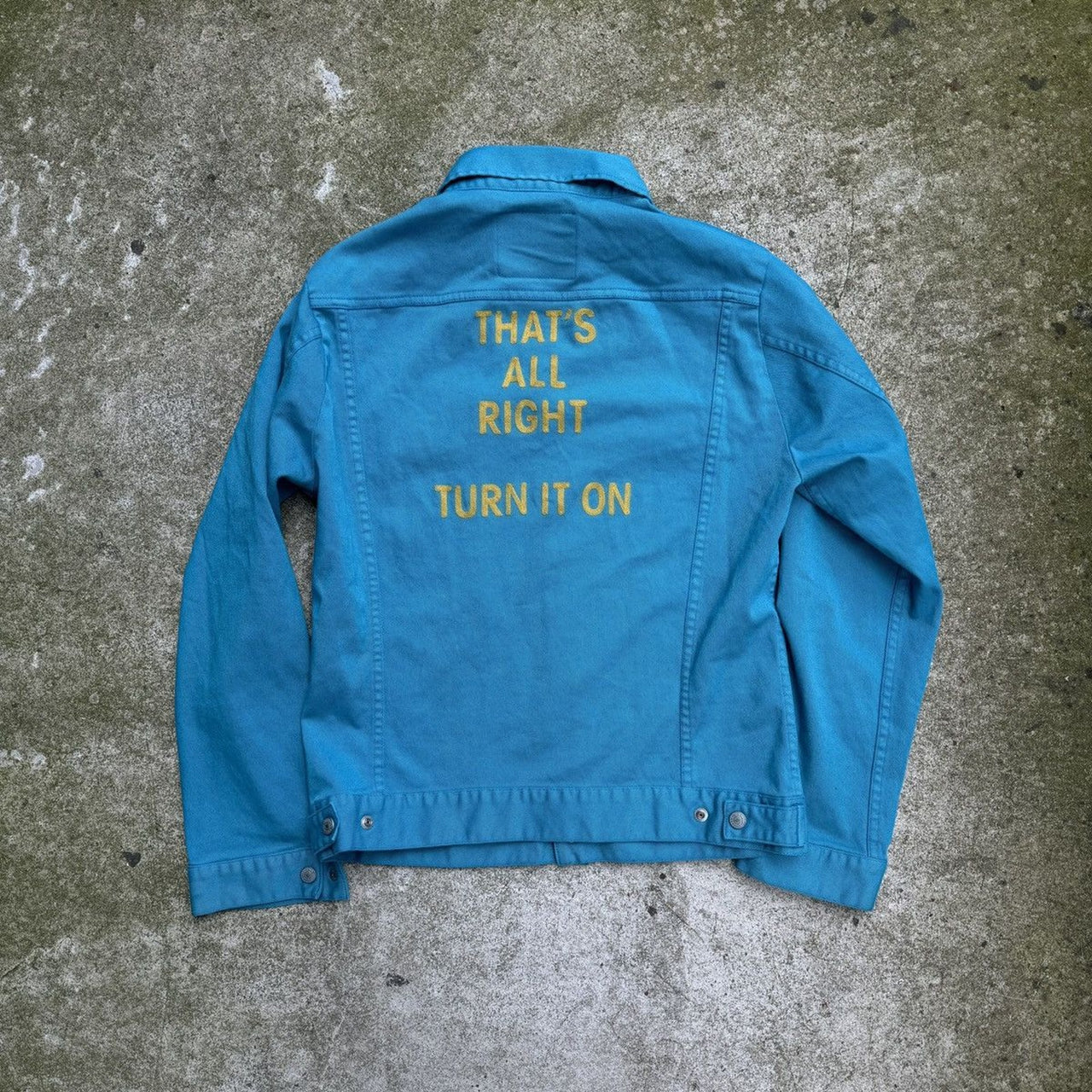 HYSTERIC GLAMOUR THAT’S ALL RIGHT TURN IT ON WORK JACKET