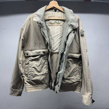 2000s Thrashed Faded Distressed Field Utility Jacket