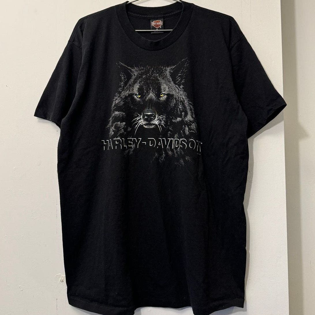 1990s HARLEY DAVIDSON WOLF RHODE ISLAND TEE