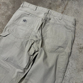 2000s LEE DUNGAREES BAGGY TAN CARPENTER PANTS