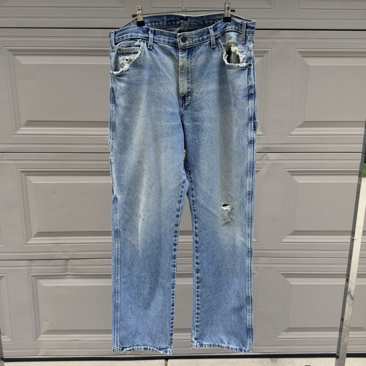 2000s Dickies Thrashed Faded Distressed Work Jeans