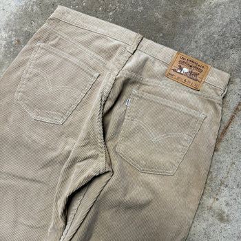 1990s Levi's 565 Baggy Loose Wide Leg Corduroy Pants