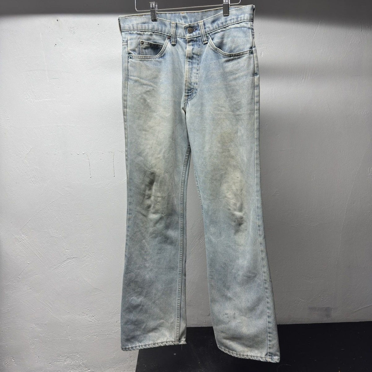 1980s Levi's 517 Thrashed Faded Dirty Flare Jeans - Made in USA