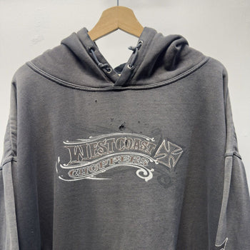 Vintage 1990s 2000s West Coast Choppers Faded Distressed Hoodie