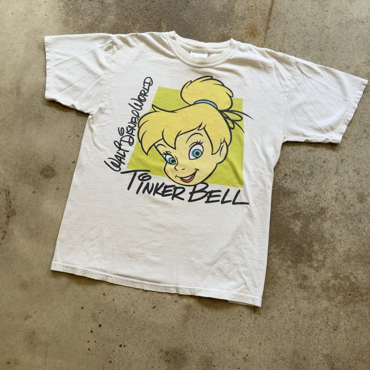 2000S DISNEY TINKERBELL BIG PRINT TEE