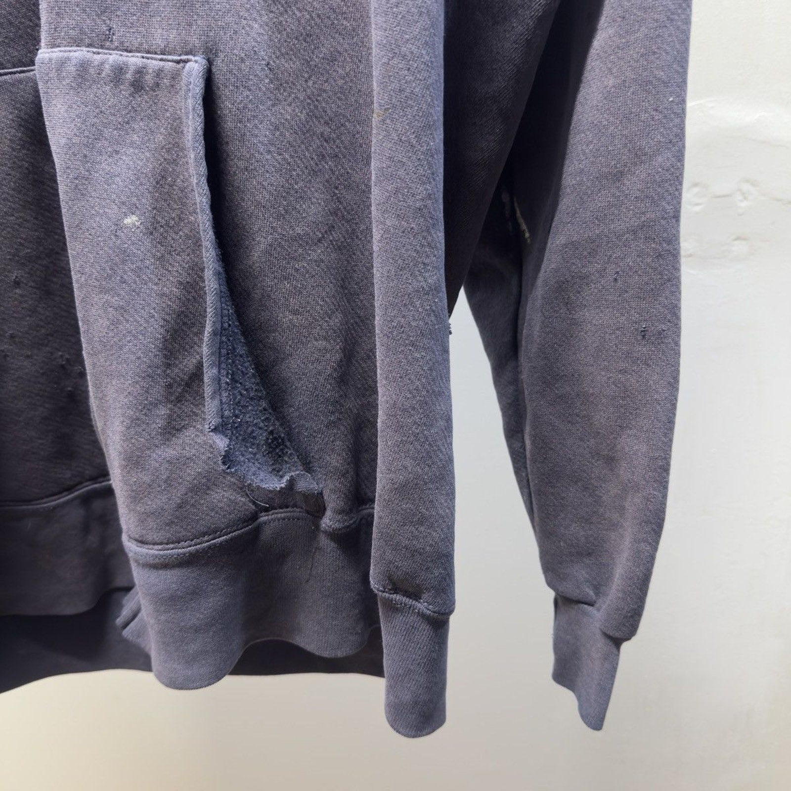 Vintage 1990s Made in USA Faded Distressed Zip Up Hoodie