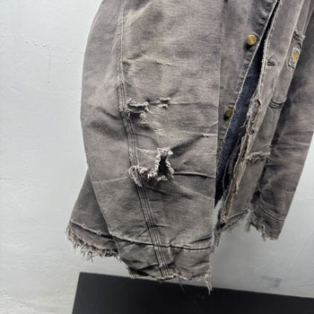 1990s Carhartt Faded Thrashed Distressed Chore Coat Jacket