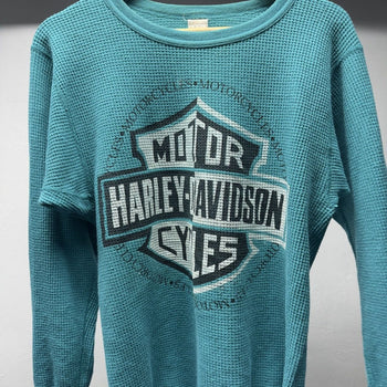 1990s Harley Davidson Faded Thermal Shirt