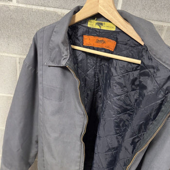 1990s Thrashed Faded Dirty Mechanic Work Jacket